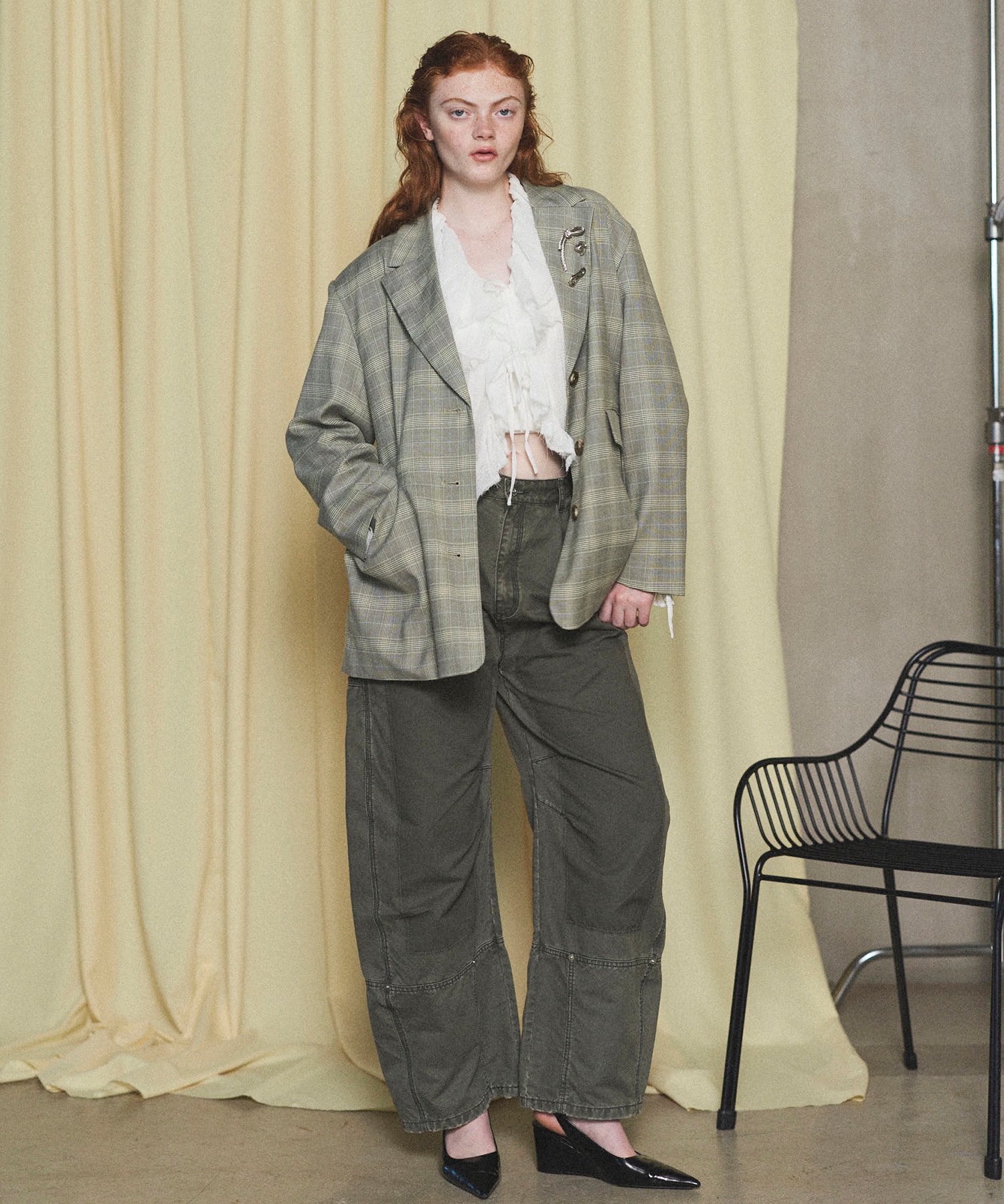 MAISON SPECIAL Brooch Jacket メゾンスペシャル ジャケット・アウター テーラードジャケット・ブレザー ブラウン グレー