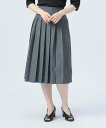 【SALE/20%OFF】BEAMS HEART WOMEN ピンストライプ プリーツスカート ビームス ハート スカート その他のスカート ネイビー【送料無料】