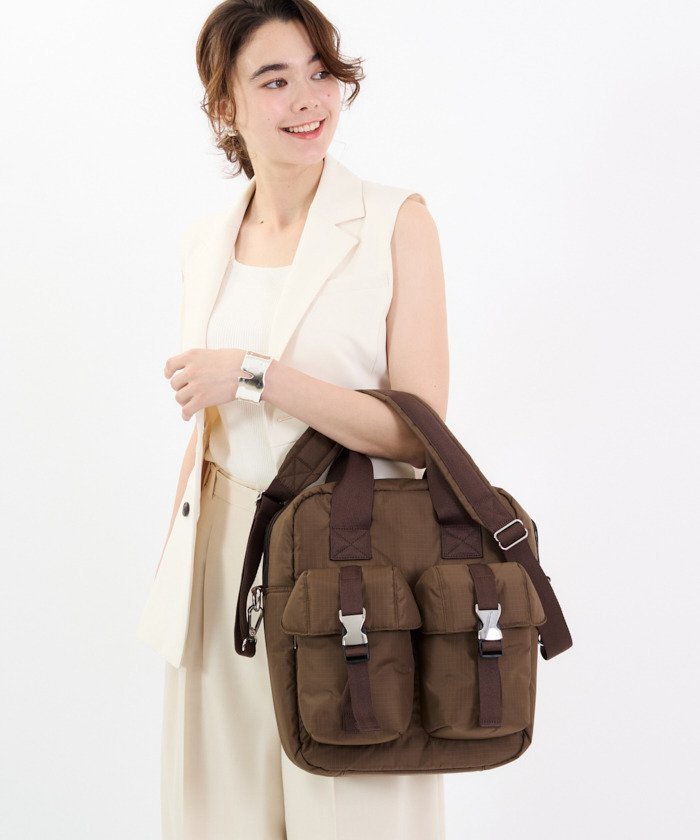 LeSportsac 【公式】レスポートサック コラボ(トートバッグ) 1169LC84 LeSportsac レスポートサック バッグ トートバッグ ブラウン【送料無料】のサムネイル