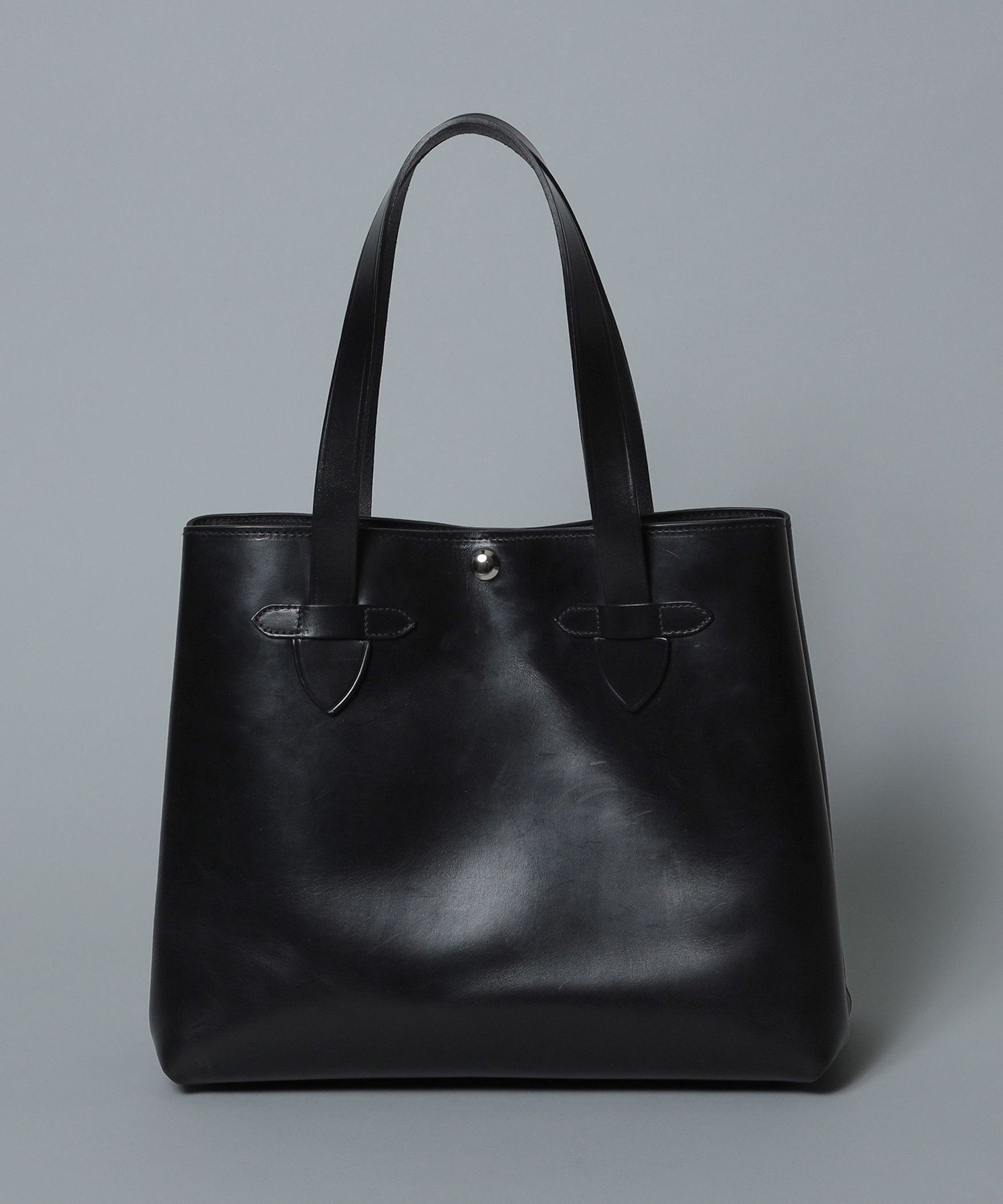Bridle Leather Tote Bag 21-62-0215-437 21620215437: Black