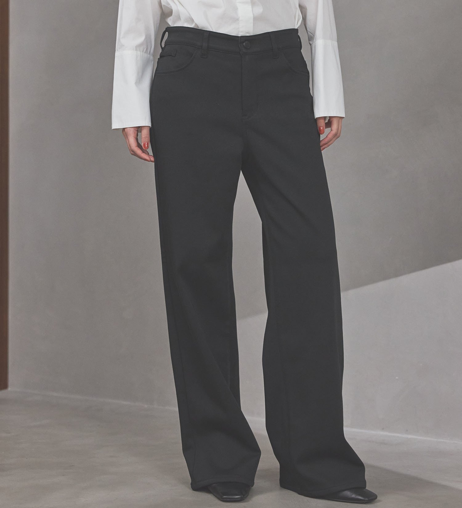 EDWIN 【WEB限定】EDWIN LADIES ハタラクロ BODY FIREワイドパンツ【暖】【冬用】 エドウインオンラインモール パンツ その他のパンツ ブラック【送料無料】