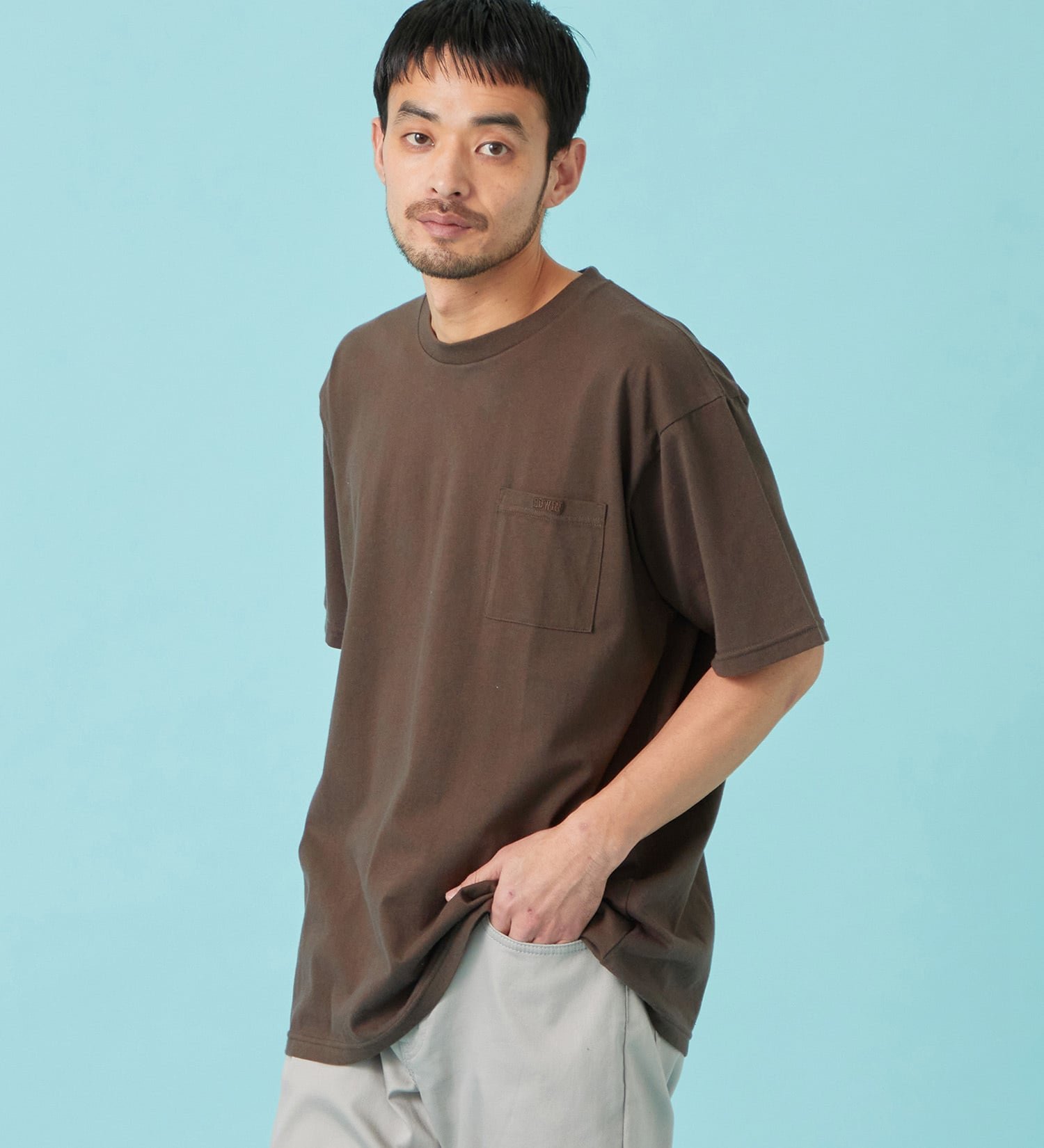 EDWIN ドライ ポケット Tシャツ 半袖 エドウインオンラインモール トップス カットソー・Tシャツ ベージュ ブラウン ホワイト グレー ネイビー
