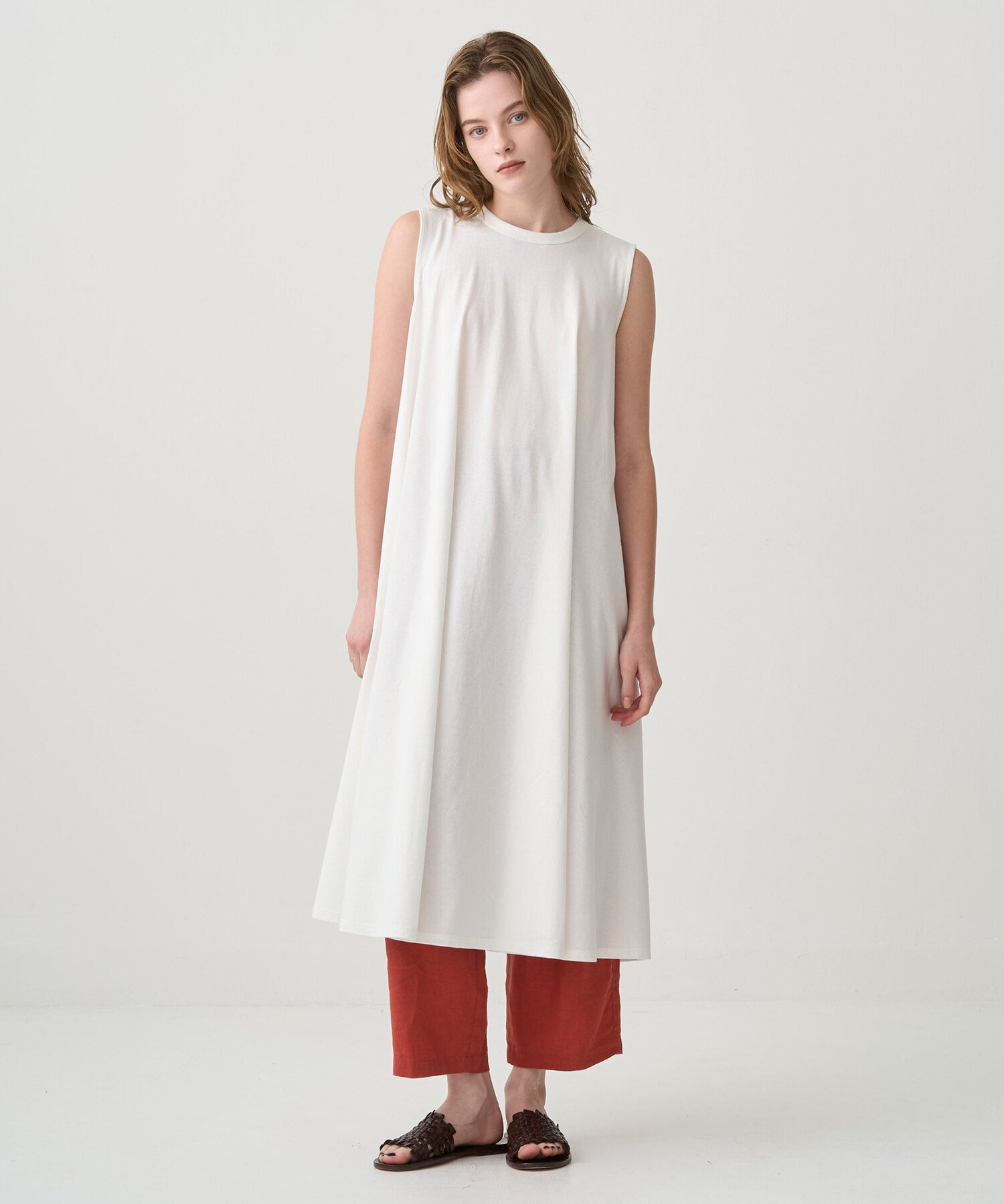 Bshop ORCIVAL ｜ オープンエンド ノースリーブAラインワンピース WOMEN ビショップ ワンピース・ドレス その他のワンピース・ドレス ブラック