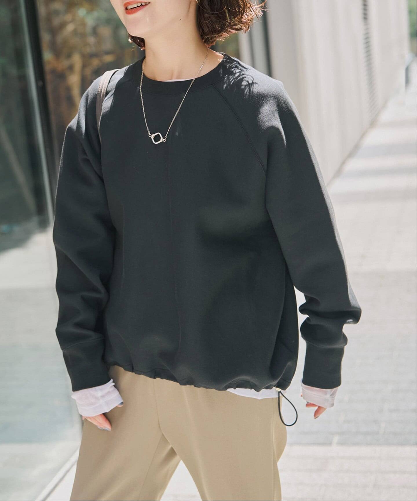 Spick & Span 《新色 / 追加予約》ダンボールヘムギャザープルオーバー スピックアンドスパン トップス カットソー・Tシャツ ワインレッド グレー ブラック
