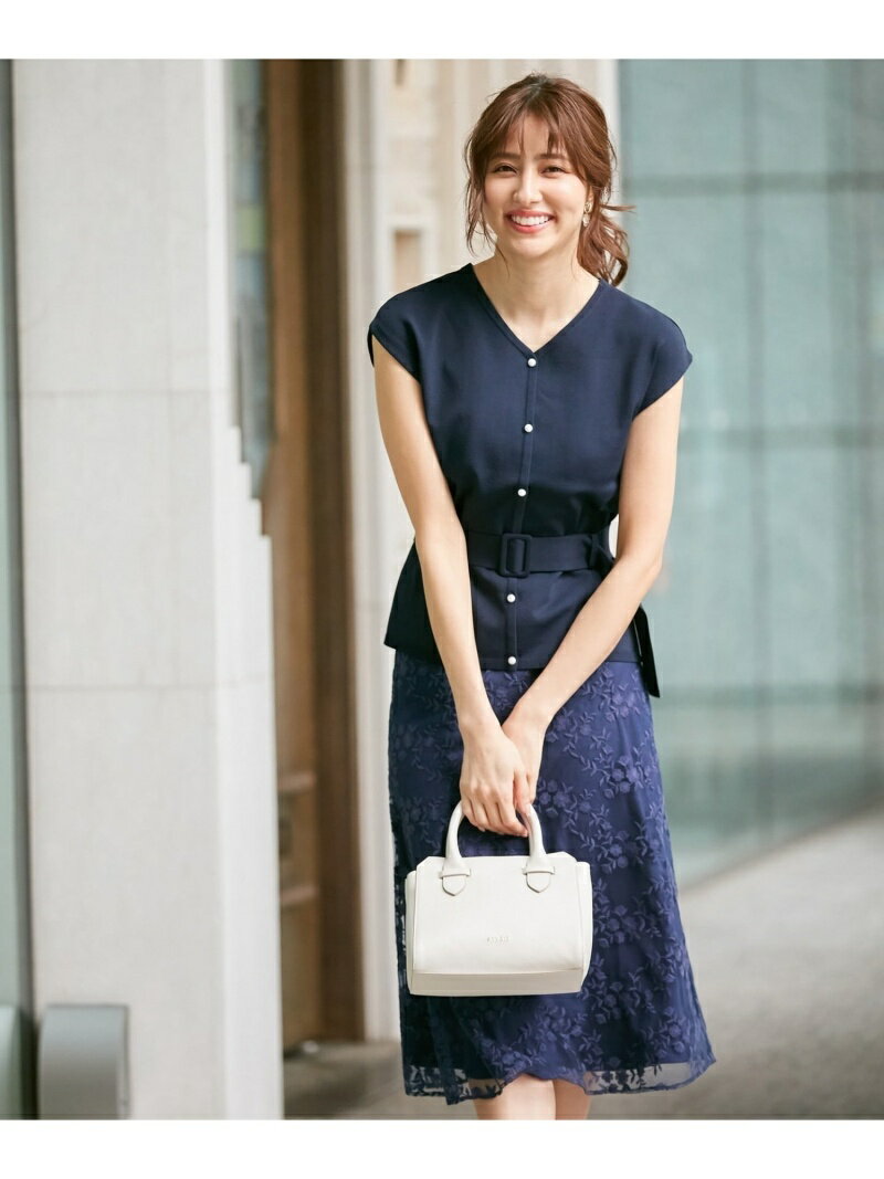 【SALE／50%OFF】any SiS S 【2SET】レディサマーセットアップ エニィスィス ワンピース・ドレス その他のワンピース・ドレス ブルー ネイビー【送料無料】のサムネイル