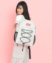 【SALE/50%OFF】PINK-latte 【容量約20L】ドローコードリュック ピンク ラテ バッグ リュック・バックパック ベージュ ブラック グレー