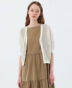 【SALE/18%OFF】MACKINTOSH PHILOSOPHY メッシュニットカーディガン マッキントッシュ フィロソフィー トップス ニット ホワイト レッド ネイビー【送料無料】