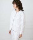【SALE/10%OFF】INED 《大きいサイズ》フロントジップブルゾン《la veille by SUPERIOR CLOSET》 イネド ジャケット・アウター ブルゾン・ジャンパー ホワイト【送料無料】