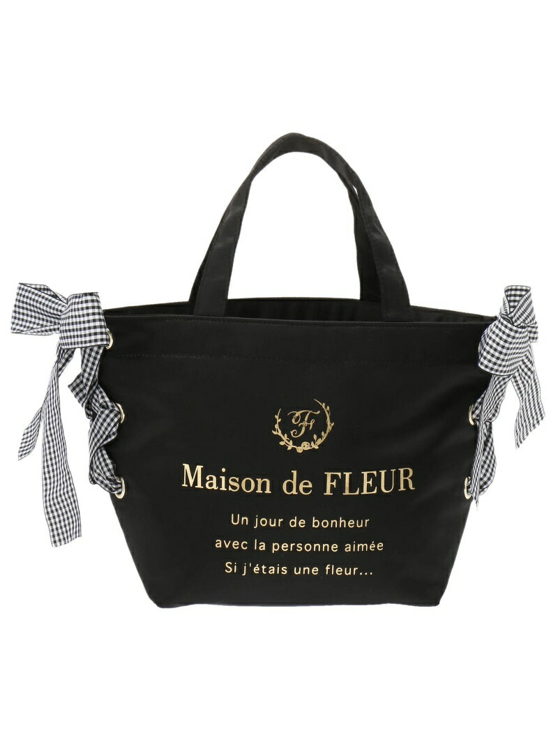 Maison de FLEUR sweetコラボサイドリボント-トバッグ メゾン ド フルール バッグ【送料無料】