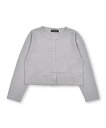 BeBe 【UVカット】コットンタック編みシアーカーディガン(100~150cm) ベベ オンライン ストア トップス カーディガン グレー ホワイト【送料無料】