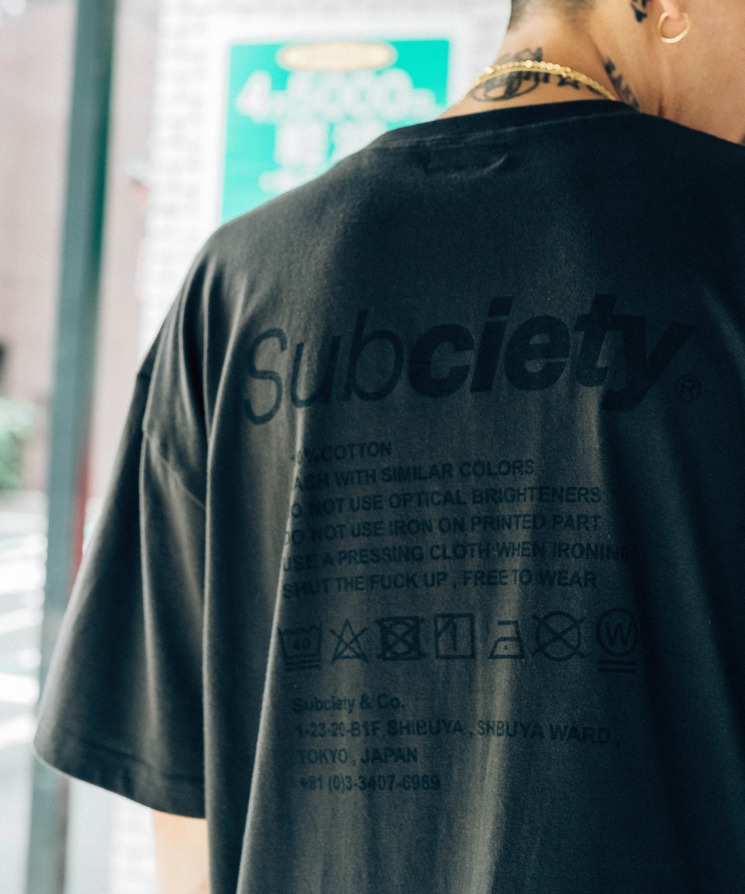 Subciety LABEL TEE サブサ