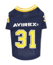 AVIREX 《DOG WEAR》メッシュフットボールTEE アヴィレックス ペット用品 ペットウェア・ペット服 ネイビー レッド【送料無料】