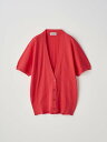 【SALE/40%OFF】JOHN SMEDLEY リブドルマンスリーブコットンニットカーディガン | S4745 | 30G ジョンスメドレー トップス ニット レッド【送料無料】