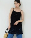 GALLARDAGALANTE 【セットアップ対応】クロシェレースチュニック ガリャルダガランテ トップス シャツ・ブラウス ブラック ベージュ【送料無料】