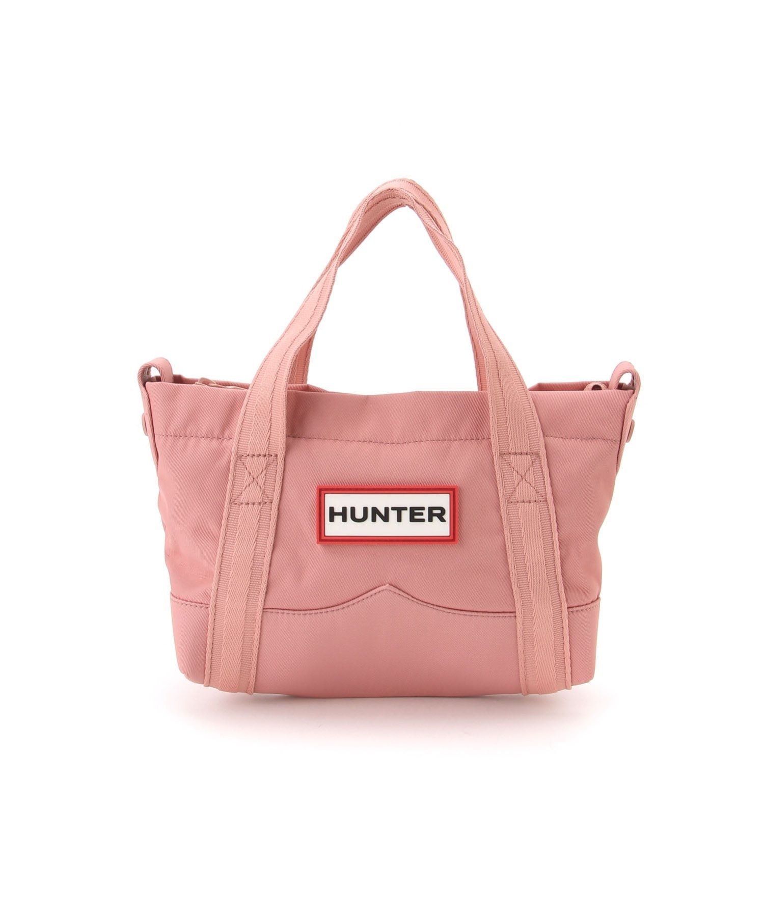 HUNTER (U)ナイロン ミニ トップ クリップ トート バッグ ハンター バッグ トートバッグ ピンク パープ..