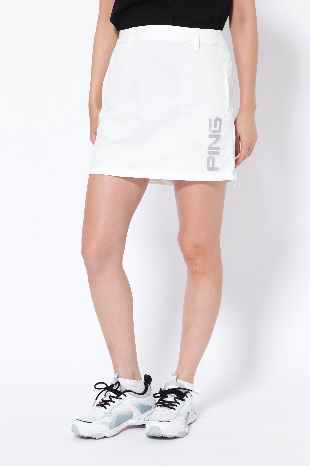 PING APPAREL 吸水速乾 UV 2WAYストレッチ スカート ＜GOLD＞ (LADIES) ピン アパレル スカート その他のスカート ブラック ホワイト カーキグリーン【送料無料】