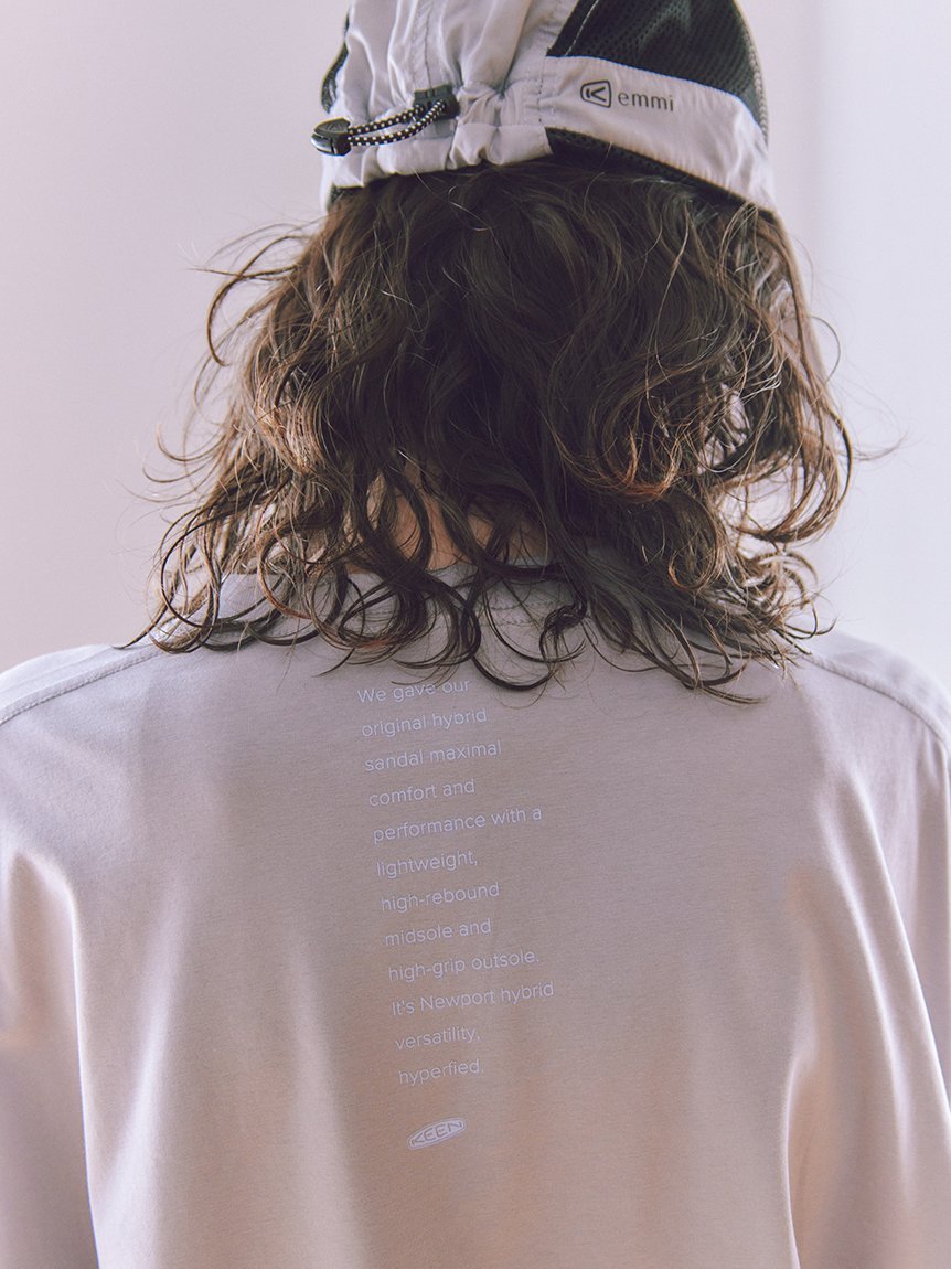 emmi 【emmi×KEEN】NICE MINT TEE×MESH OP SET エミ ワンピース・ドレス ワンピース グレー【送料無料】