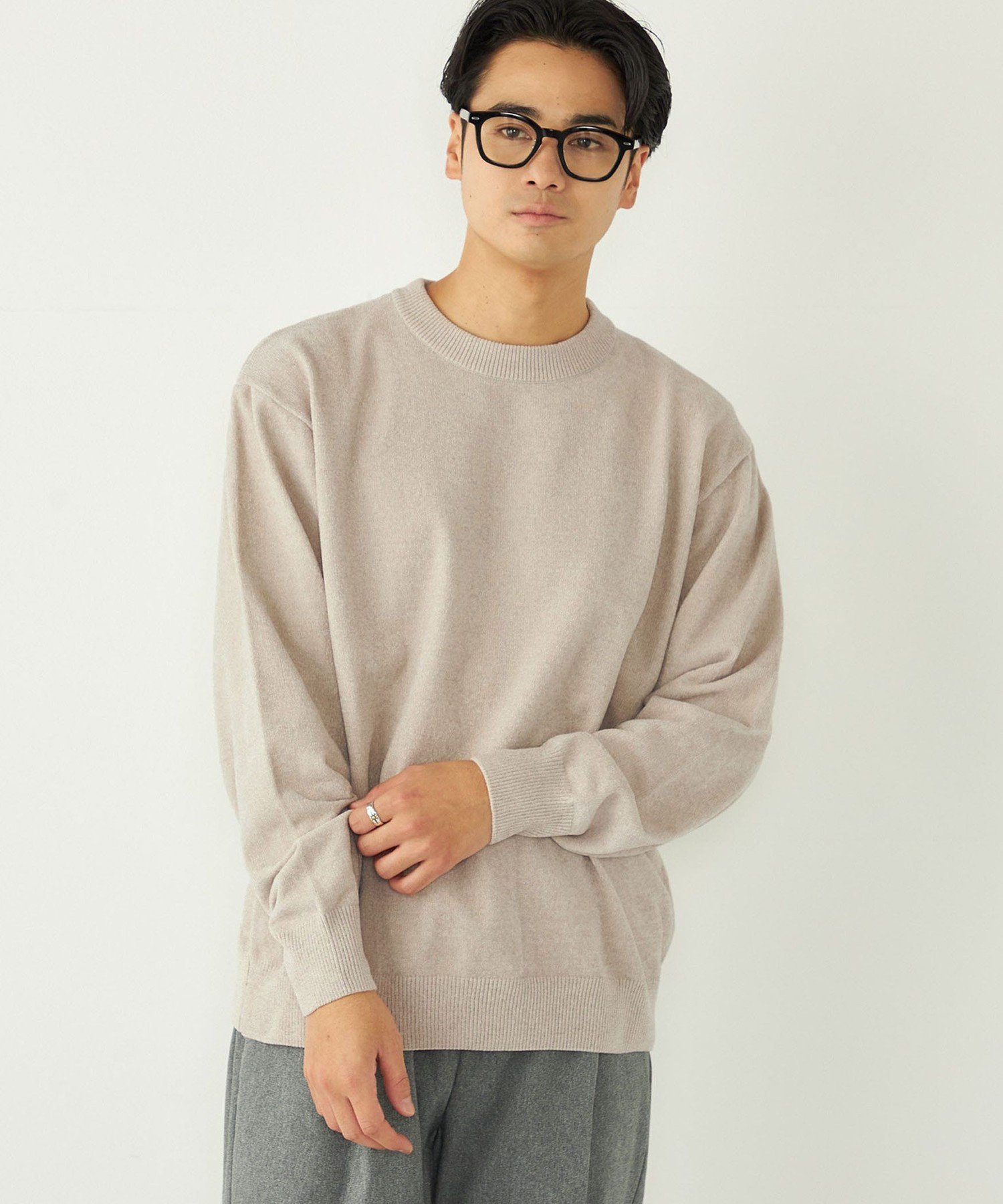 SHIPS Colors SHIPS Colors:＜洗濯機可能＞ハイゲージ モール ニット シップス トップス ニット ブラウ..