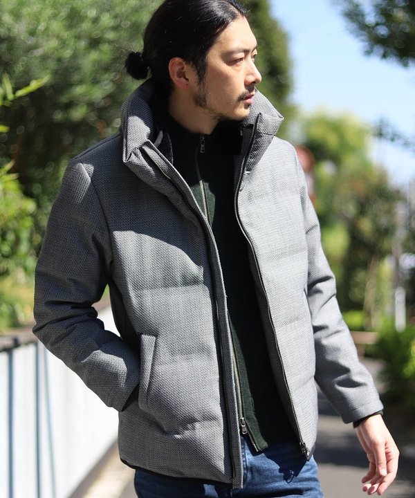 【SALE／50%OFF】MEN'S BIGI 【俳優大谷亮平さん着用】ボリュームネックダウンジャケット メンズ ビギ ジャケット・アウター ダウンジャケット・ダウンベスト ブラック ネイビー レッド【送料無料】のサムネイル