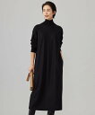 【SALE/30%OFF】ICB ウールナイロンツイルジャージ ハイネックワンピース アイシービー ワンピース・ドレス ドレス ブラック ブルー【送料無料】