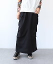 Three Four Time Three Four Time/トラックスカート スリーフォータイム スカート ロング・マキシスカート ブラック【送料無料】