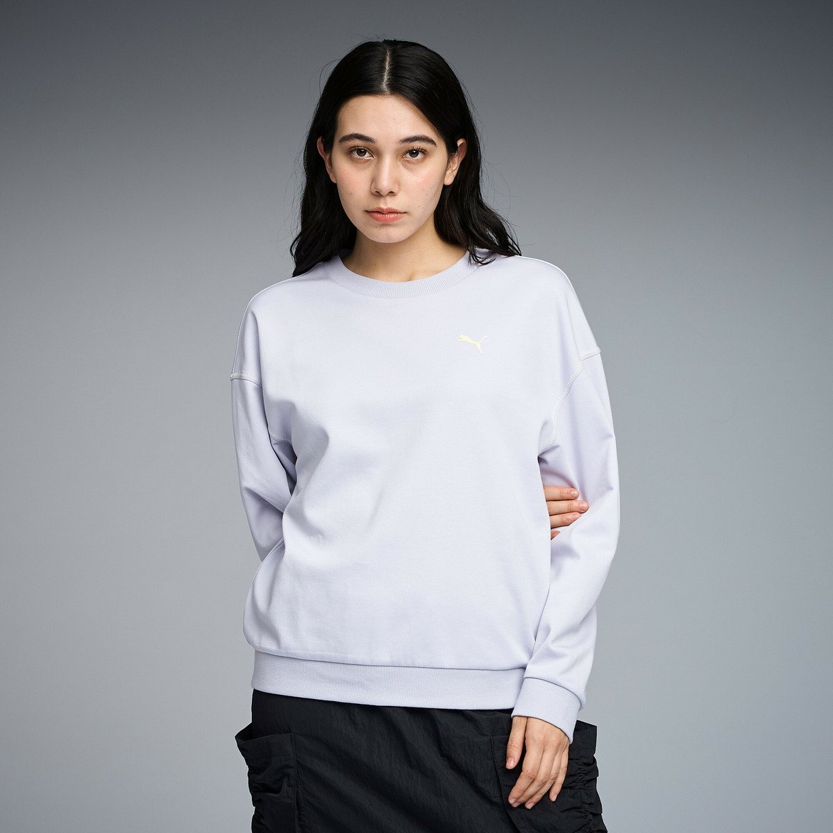 【SALE／30%OFF】PUMA ウィメンズ ESS MX リラックスド クルー スウェット プーマ スポーツ・アウトド..