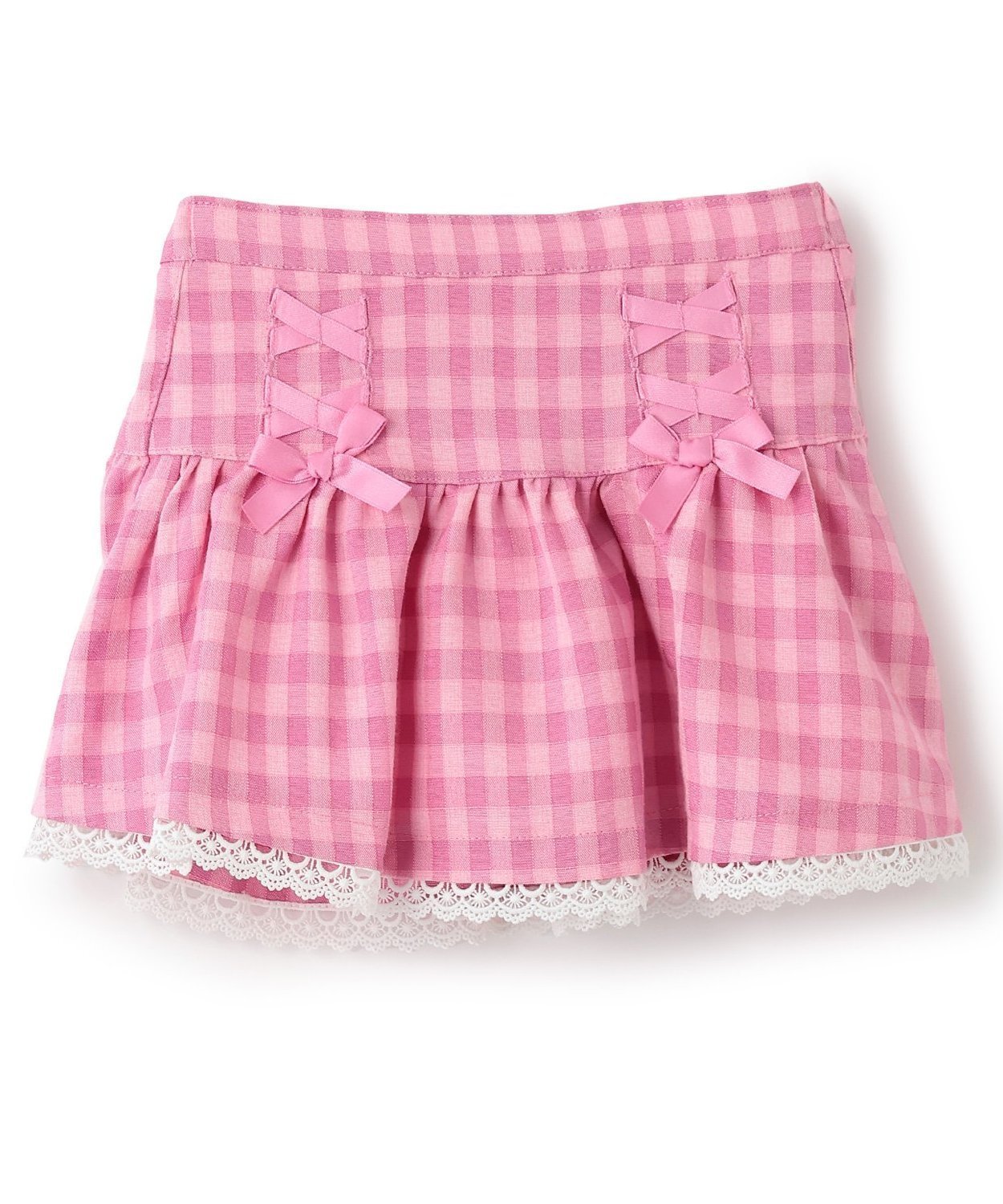 Pupil House 編み上げりぼんスカート ナルミヤオンライン スカート その他のスカート ピンク