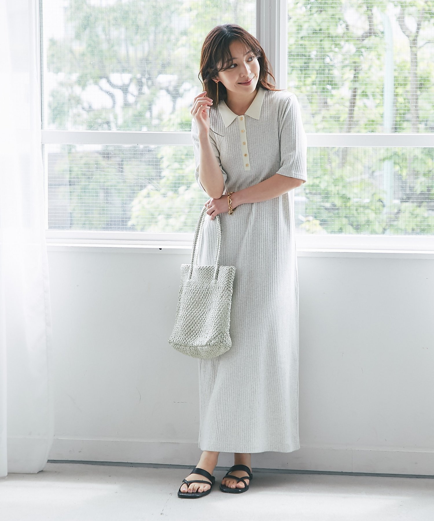 La boutique BonBon 【1枚で決まる!ヘルシー気分】ポロTEEワンピース ラブティックボンボン ワンピース・ドレス その他のワンピース・ドレス ネイビー