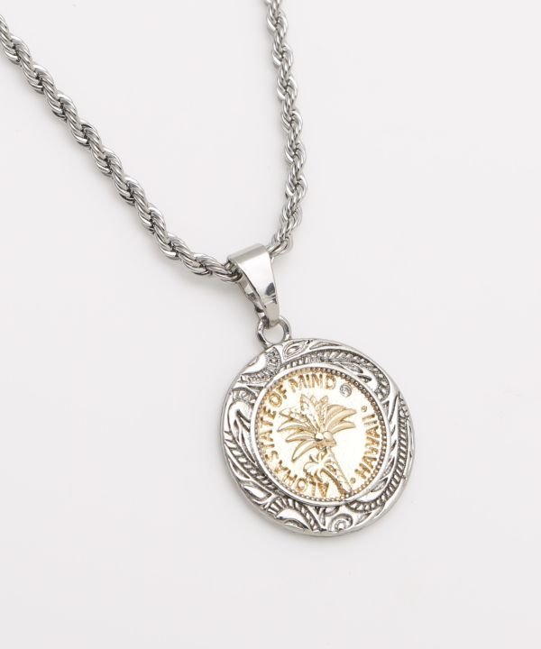 Kahiko ハワジュパームコインネックレス アミナコレクション アクセサリー・腕時計 ネックレス ゴールド シルバー