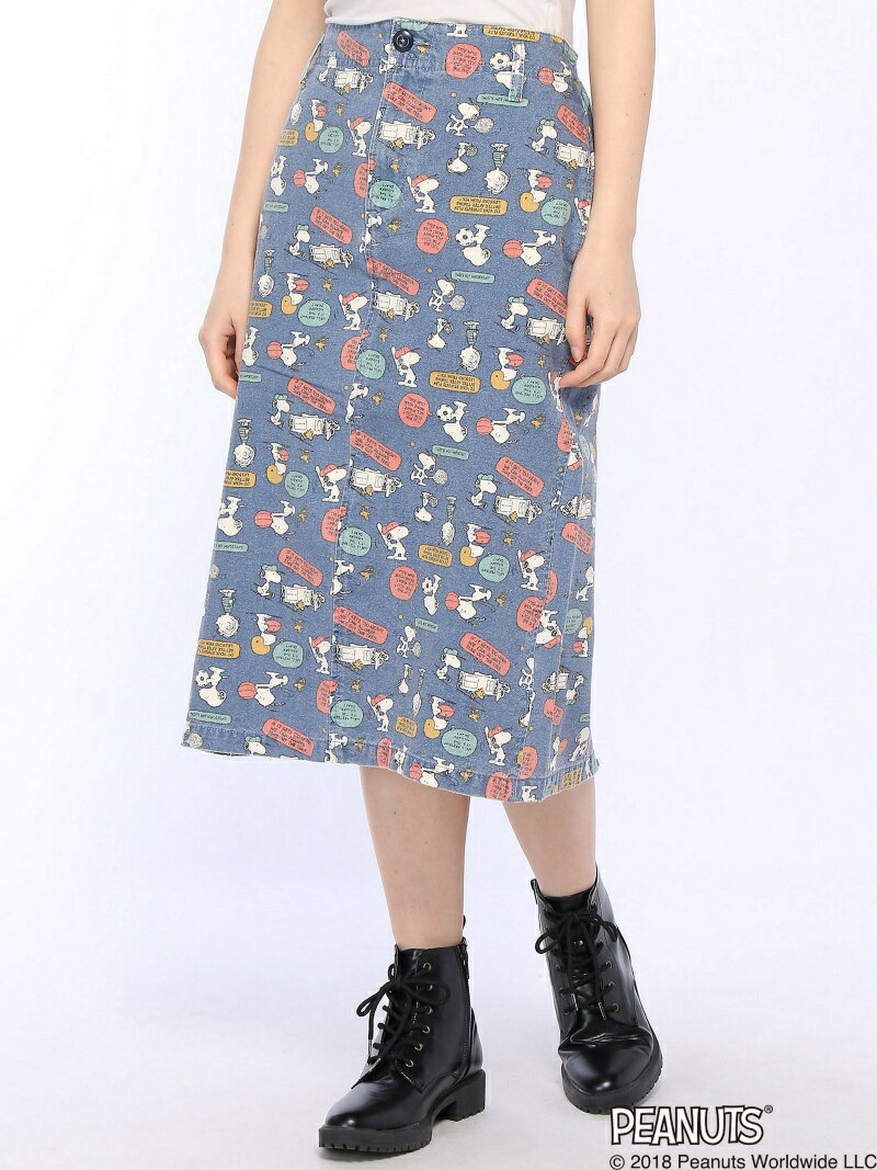 KRIFF MAYER (L)総柄スヌーピースカート クリフメイヤー スカート その他のスカート ブルー【送料無料】のサムネイル