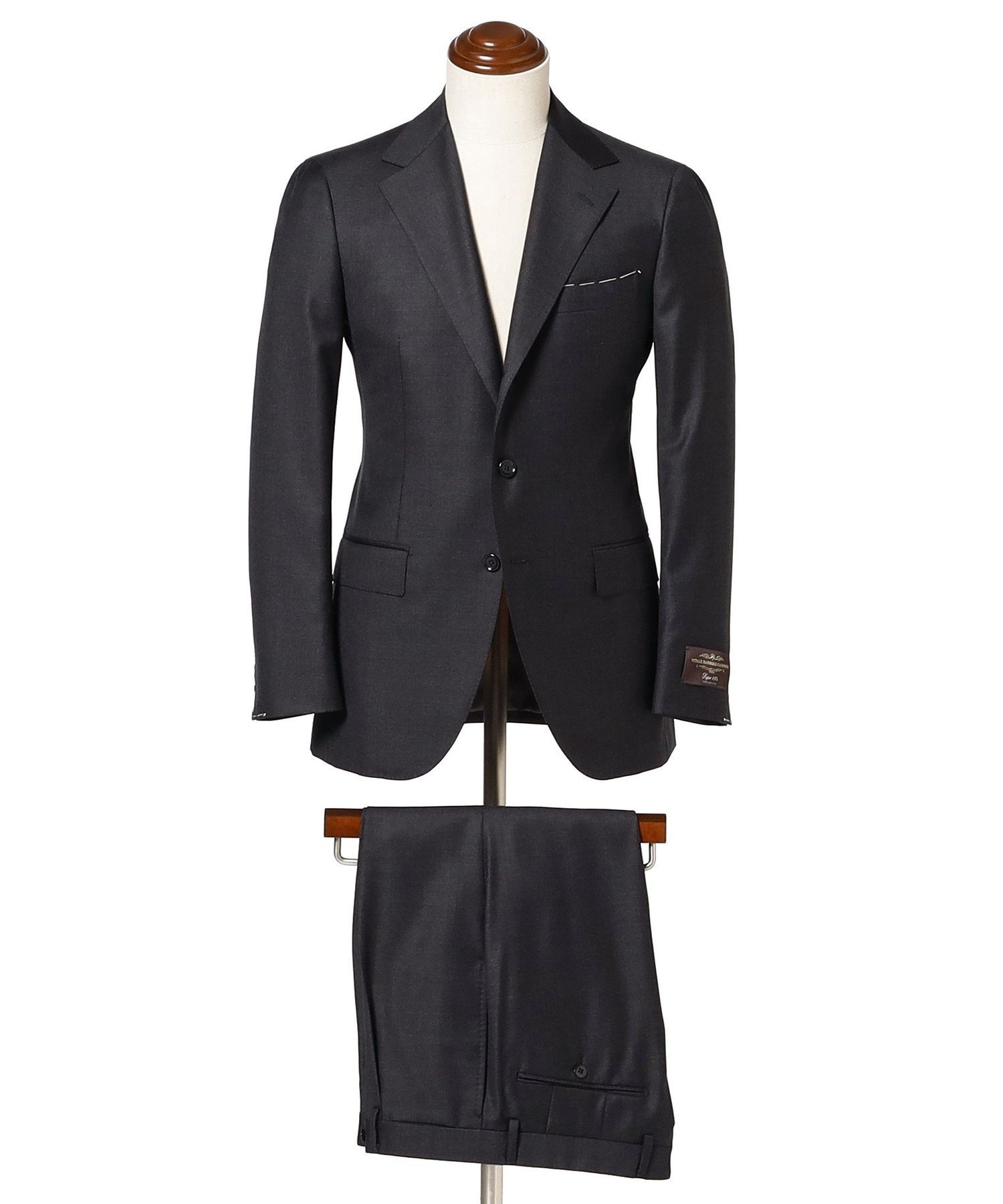 BEAMS F VITALE BARBERIS CANONICO ウール ソリッド スーツ / セットアップ対応 ビームス メン スーツ・フォーマル セットアップスーツ ネイビー グレー【送料無料】