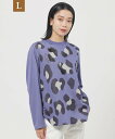 【SALE/27%OFF】EVEX by KRIZIA 【L】【ウォッシャブル】パンサージャカードカットソー サンヨー エルサイズ トップス カットソー・Tシャ...