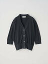 JOHN SMEDLEY Vネック5分袖クロップドコットンニットカーディガン | S4741 | 30G ジョンスメドレー トップス ニット ブラック【送料無料】