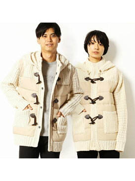 【SALE/70%OFF】Purple&Yellow 中綿 切替 ニットダッフル コムサイズム ニット【RBA_S】【RBA_E】【送料無料】