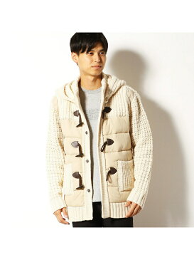 【SALE/70%OFF】Purple&Yellow 中綿 切替 ニットダッフル コムサイズム ニット【RBA_S】【RBA_E】【送料無料】