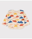 【SALE／20 OFF】PETIT BATEAU チュビックプリント長袖Tシャツ プチバトー トップス カットソー Tシャツ ホワイト【送料無料】