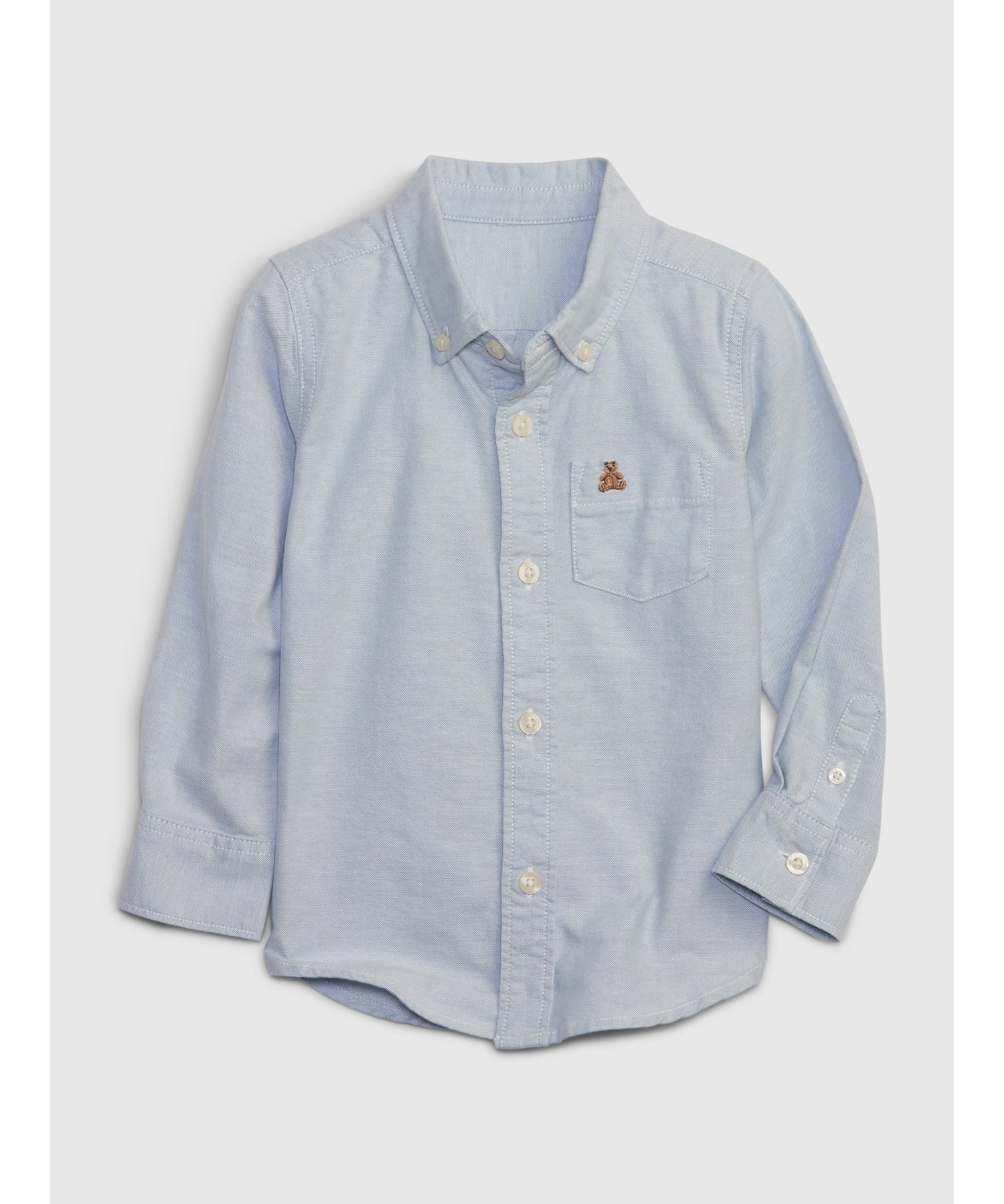 【SALE／40 OFF】GAP (K)オーガニックコットン オックスフォードシャツ (幼児) ギャップ トップス シャツ ブラウス ブルー ホワイト