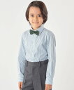 SHIPS KIDS SHIPS KIDS:100~130cm / ストライプ レギュラーカラー シャツ シップス トップス シャツ・ブラウス グリーン【送料無...