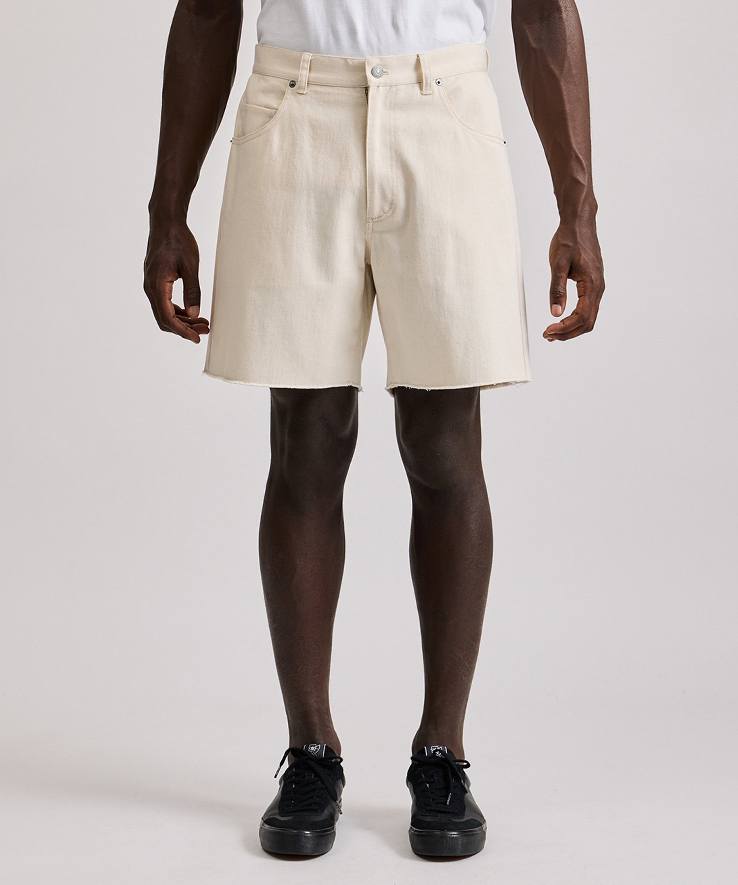 Mario Cut Off Shorts サタデーズ ニューヨークシティ パンツ その他のパンツ ブラック ホワイト