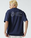 ROYAL FLASH DENHAM/デンハム/BIG FOAMING SCISSOR T ロイヤルフラッシュ トップス カットソー・Tシャツ ホワイト ネイビー【送料無料】
