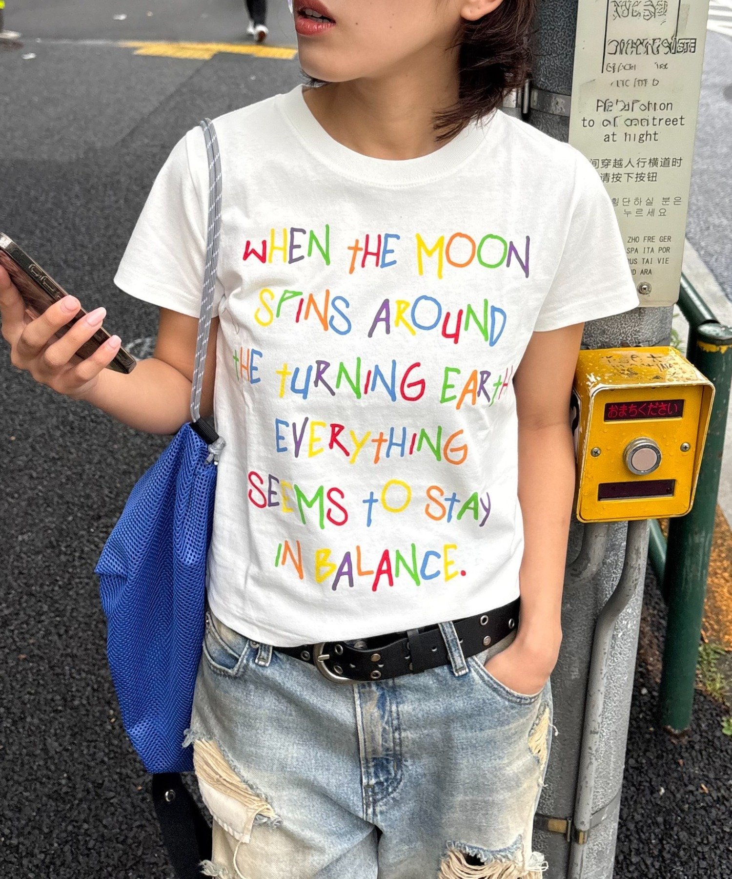 【WEB限定】【UNISEX】手書きメッセージロゴTEE チャオパニックティピー トップス カットソー・Tシャツ ホワイト グレー ブラック ネイビー ベージュ
