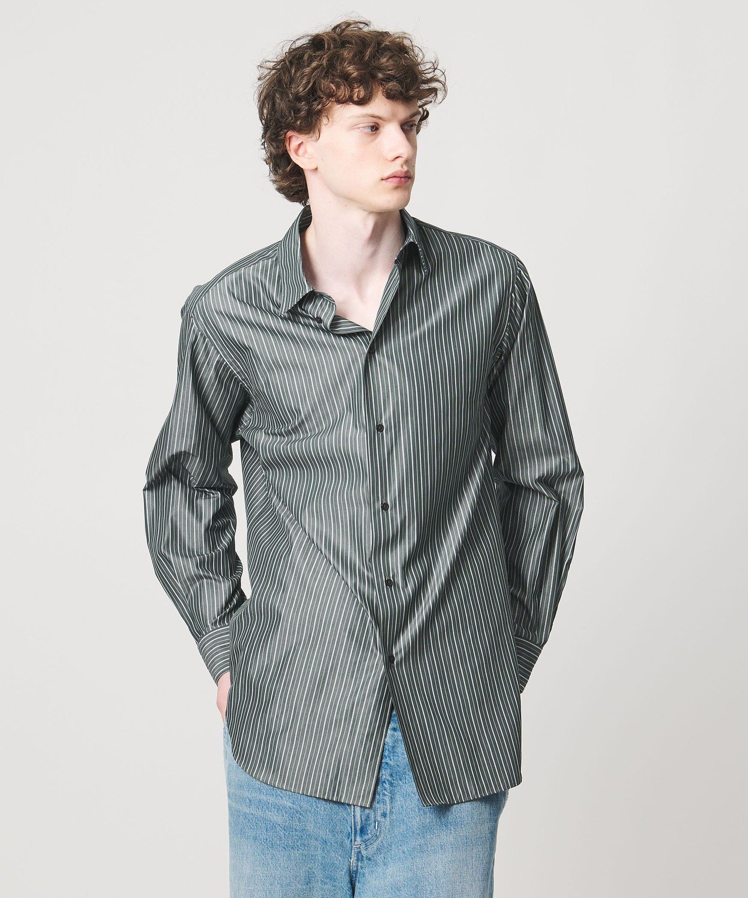 ＜LOEFF＞ストライプ レギュラーカラー シャツ MENS ユナイテッドアローズ トップス シャツ・ブラウス