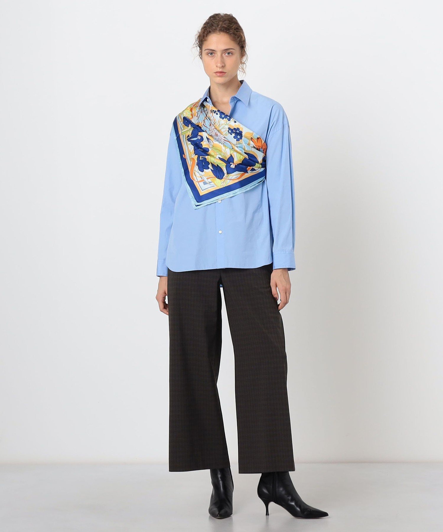 TOMORROWLAND GOODS manipuri FLOWER シルクスカーフ トゥモローランド ファッショ...