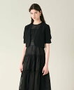 【SALE/50%OFF】GRACE CONTINENTAL ショートボレロ グレースコンチネンタル トップス その他のトップス ブラック ホワイト【送料無料】