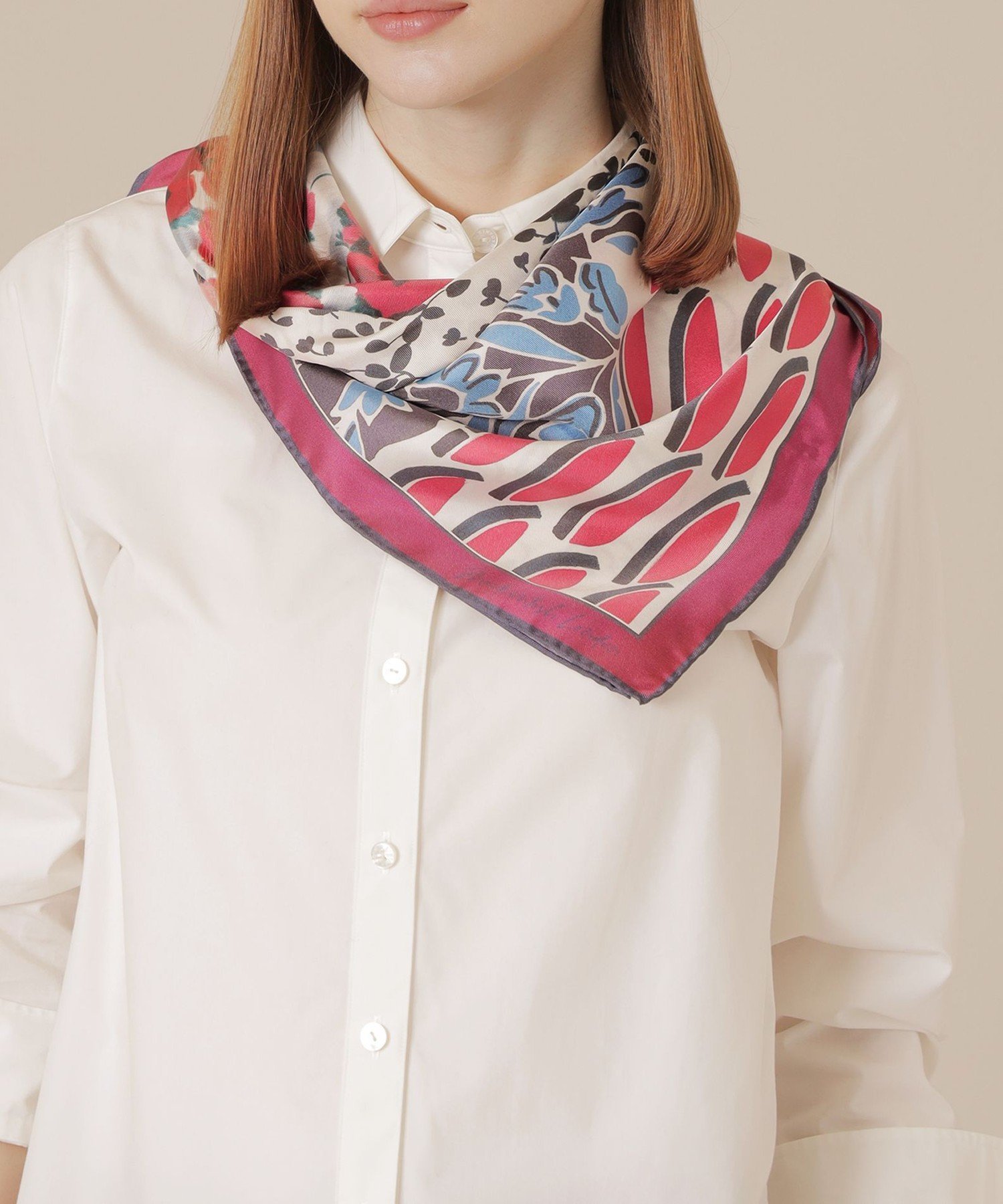 MACKINTOSH LONDON フラワーガーデンスクエアスカーフ マッキントッシュ ロンドン ファッション雑貨 ス..