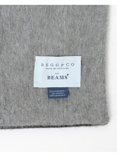 Beams Plus Wool Angora Patchwork Scarf 11-45-0759-145: Black Watch