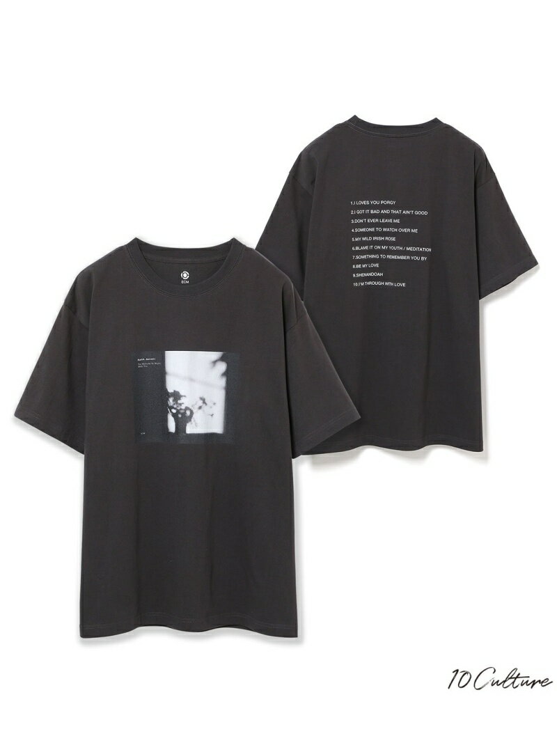 【SALE／30%OFF】ADAM ET ROPE' HOMME 【ECM*10C】Keith Jarrett Melody At Night,With You アダムエロペ トップス その他のトップス ブラック ホワイト【送料無料】