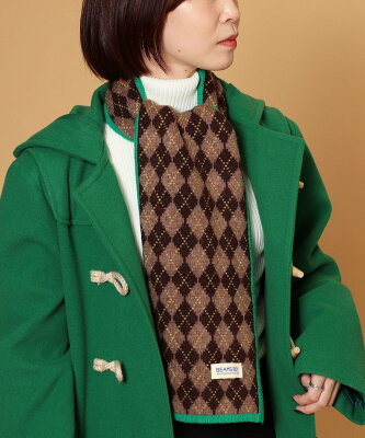 【SALE/40%OFF】BEAMS BOY BEAMS BOY / アーガイル マフラー ビームス アウトレット ファッション雑貨 マフラー・ストール・ネックウォーマー ブラウン ピンク【送料無料】