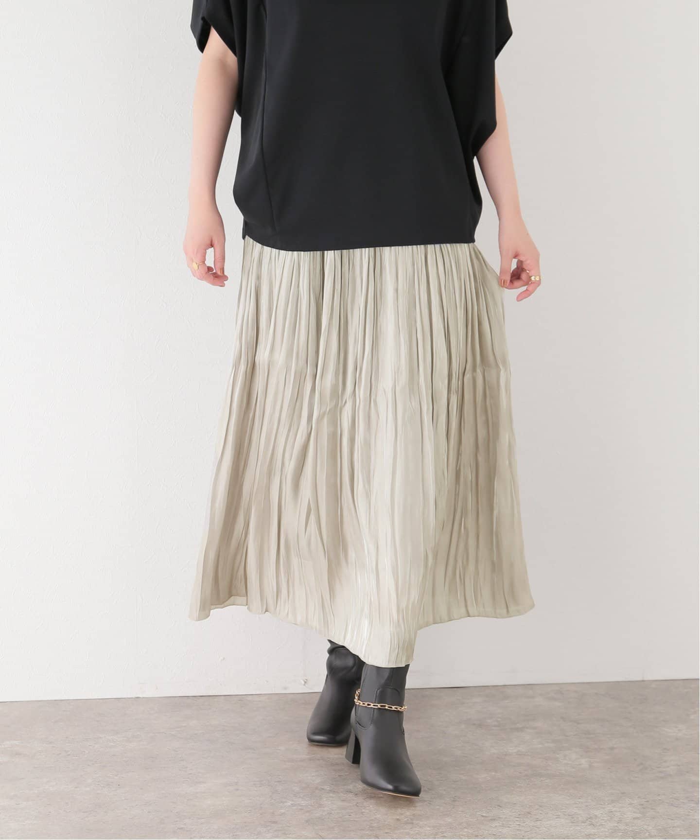 SLOBE IENA 【ADAWAS/アダワス】 シャイニープリーツスカート スローブ イエナ スカート その他のスカート グレー【送料無料】のサムネイル