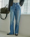 eL Highrise Straight Denim Pants ジーナシス パンツ ジーンズ デニムパンツ ブルー ブラック【送料無料】